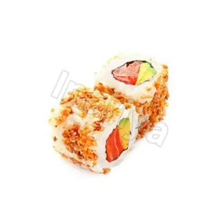 California saumon avocat oignon frit